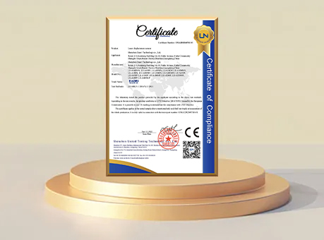 EN60825 1 Shenzhen Xaori Technology Sensor LVD Certificate
