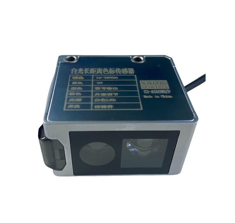 White LED light source long distance color mark sensor